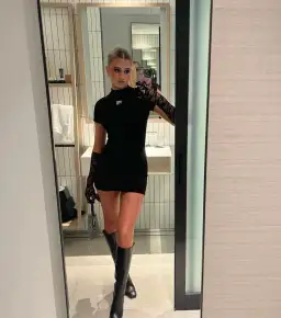 Alexander Wang Logo T-Shirt Dress Black Size 6 for rent on The Volte - image 1