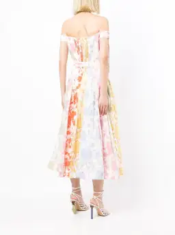 Zimmermann Postcard Spliced Midi Dress Size 1/Au 10 for rent on The Volte - image 2