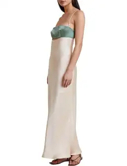 Bec & Bridge Carrie Maxi Dress Green and White Size AU 8 for rent on The Volte - image 2