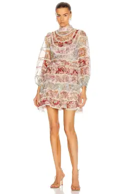 Zimmermann Ladybeetle Spliced Mini Dress Multi size 0/ AU 8 for rent on The Volte - image 2
