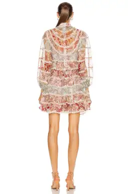 Zimmermann Ladybeetle Spliced Mini Dress Multi size 0/ AU 8 for rent on The Volte - image 3