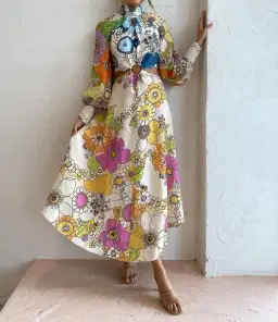 Alemais Farrah Cut Out Dress Floral Size 8 for rent on The Volte - image 1