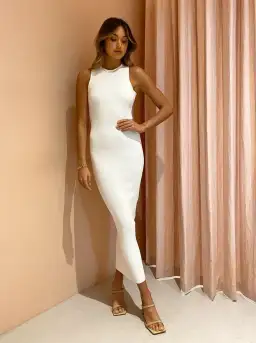 Sir the Label Celena Dress White Size 8