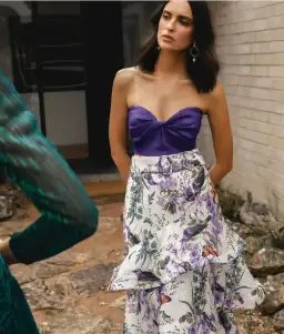 Sheike Sold Out Style Avery Skirt and Medusa Bustierc Purple Size 6