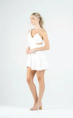 One Fell Swoop Josephine Mini In Pulsar White Size AU 8 for rent on The Volte - image 3