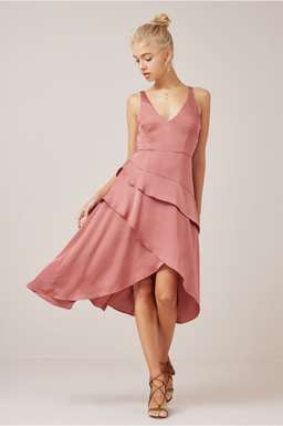 Finders Keepers Seasons Dress Soft Mauve  for rent on The Volte - image 1