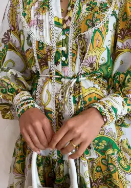 Alemais Octavia Ruffle Mini Dress Green Size 8 for rent on The Volte - image 3