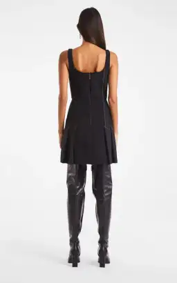 Dion Lee Corset Pleat Mini Dress Black Size 4 for rent on The Volte - image 3