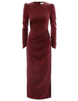 Zimmermann Draped Dress Burgundy Size 3/ Au 14 for rent on The Volte - image 4
