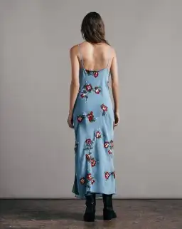 Rag & Bone Jolene Floral Slip Dress Blue Size AU 10 for rent on The Volte - image 2