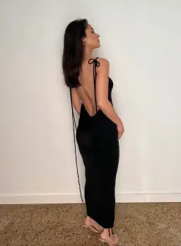 Mélani the Label Pia Dress Black Size AU 8 for rent on The Volte - image 1