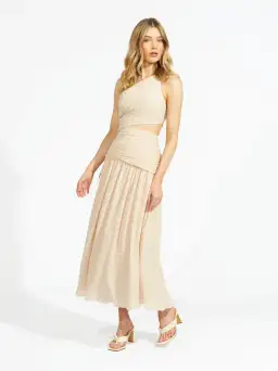 Alice McCall Chai Latte Lolita Midi Dress Beige Size 8 /AU 12 for rent on The Volte - image 2