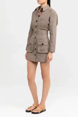 Significant Other Isabelle Dress Sage Brown Size 8