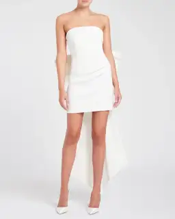 Rebecca Vallance Daphne Mini Dress Ivory Size 10 for rent on The Volte - image 1