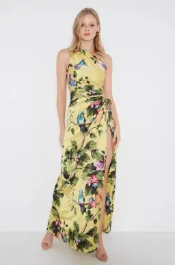 Sonya Moda Nour Royal Botanica Maxi Dress Yellow Floral Size 8 for rent on The Volte - image 1