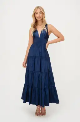 Sheike Galleria Maxi Dress Navy Blue Size 8 for rent on The Volte - image 1