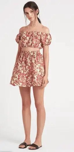 Sir the Label Valetta Off Shoulder Top Size 0 nad Mini Skirt Size 1