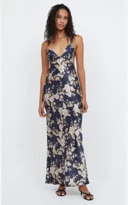 Bec & Bridge Opaline Floral Silk Strap Maxi Dress in Opaline Floral Size 10 / M