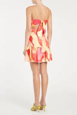 Rebecca Vallance Toretta Cut Out Mini Dress Print Size 10 for rent on The Volte - image 3
