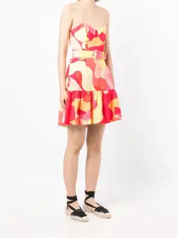 Rebecca Vallance Toretta Cut Out Mini Dress Print Size 10 for rent on The Volte - image 1