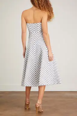 Zimmermann High Tide Laced Midi Dress Stripe Size 0 / Au 8 for rent on The Volte - image 2
