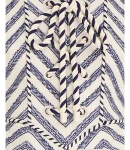 Zimmermann High Tide Laced Midi Dress Stripe Size 0 / Au 8 for rent on The Volte - image 3