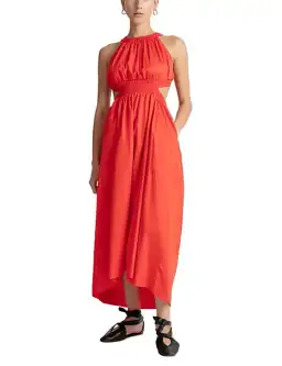Camilla and Marc Pollina Midi Dress Red Size AU 14