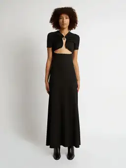 Christopher Esber Polar Orbit Tee Dress Black Size 8 / S for rent on The Volte - image 1