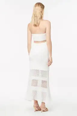 Manning Cartel Highly Strung Knit Halter Dress White Size 14 for rent on The Volte - image 4