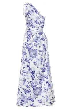Sonya Moda Nour Paisley Floral Maxi Dress Blue Size 10 / M for rent on The Volte - image 4
