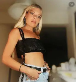 Nue Charlotte Crop Midnight Black Size AU 8