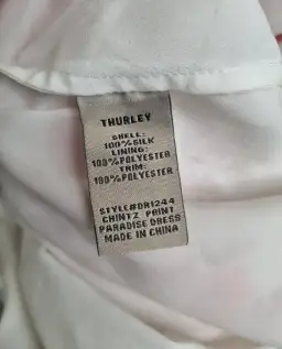 Thurley Chintz Paradise Dress Red Size AU 14