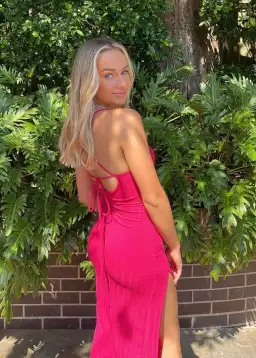 Arcina Ori Darci Dress Midi Pink Size AU 6