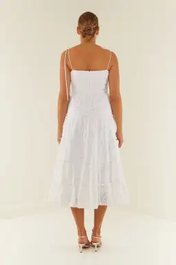 Palm Noosa James Dress in White Size 6 for rent on The Volte - image 2