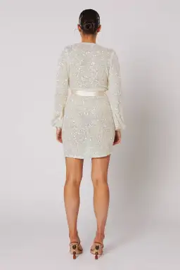 Winona Quinta Wrap Dress Sequin Size 6 for rent on The Volte - image 2