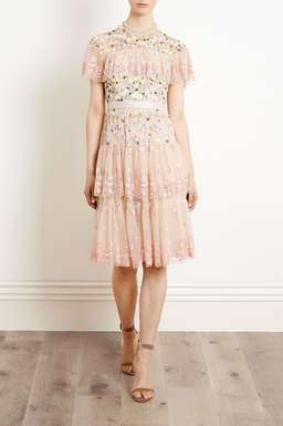 Needle and Thread Pink Tiered Anglais Dress size 8 for rent on The Volte - image 3