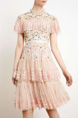 Needle and Thread Pink Tiered Anglais Dress size 8 for rent on The Volte - image 2