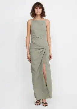 Bec & Bridge Adrianna Maxi Dress In Sage Green Size 8
