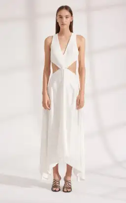 Dion Lee Transfer Suspend Dress In Ivory / White Size AU 6 for rent on The Volte - image 1