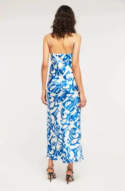 Ginia Fresco Dress Blue Multi Size 8 for rent on The Volte - image 7