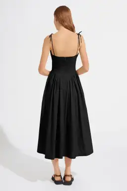 Steele the Label Midi Black Kate Dress in Black Ink Size 8 for rent on The Volte - image 4