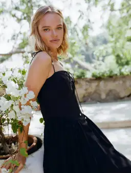 Steele the Label Midi Black Kate Dress in Black Ink Size 8 for rent on The Volte - image 6