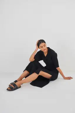 Oroton Knit Polo Dress Black Size XS/AU 8 for rent on The Volte - image 4