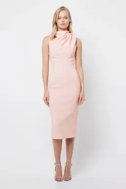 Mossman The Edge Of Glory Midi Dress Blush Size 6 for rent on The Volte - image 1