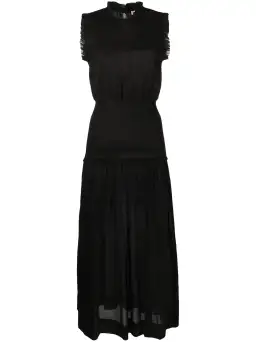 Bec & Bridge Felice Shirred Maxi Dress Black Size 8 / S for rent on The Volte - image 5