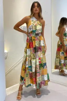 Alemais Hattie One Shoulder Midi Dress Multi Size 12 for rent on The Volte - image 1