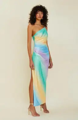 Suboo Ombre One Shoulder Split Maxi Multi Color Size S / AU 8 for rent on The Volte - image 2