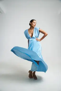 L'Idee Gala Gown in Summer Blue Size 6