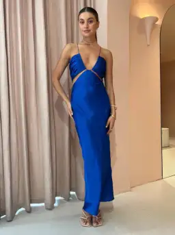 Ginia Blue Marnie Dress Blue Size M / AU 10 for rent on The Volte - image 1