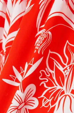 Borgo De Nor Ziggy Off The Shoulder Floral Print Mini Dress Red Size AU 8